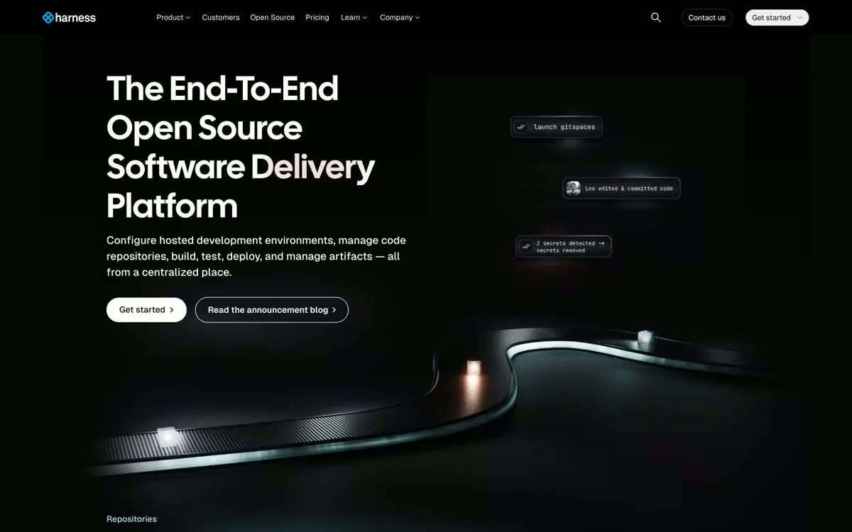Harness Design System - Clean modular lines and status indicators