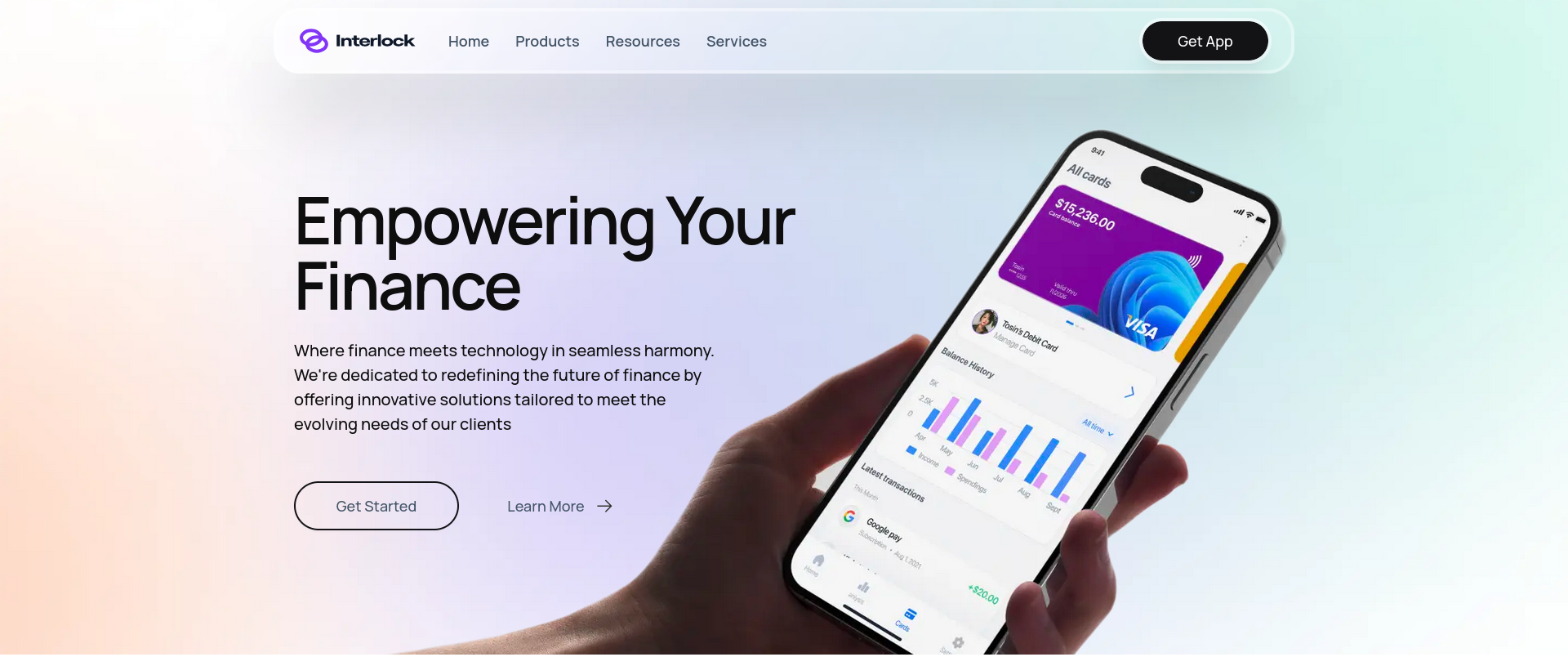Interlock — DeFi Platform Landing Page