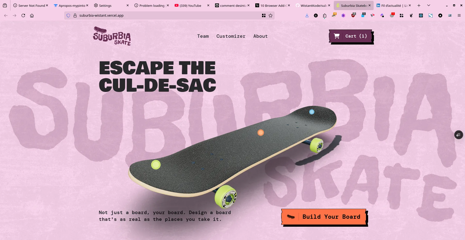 Suburbia — Custom Skateboard Experience